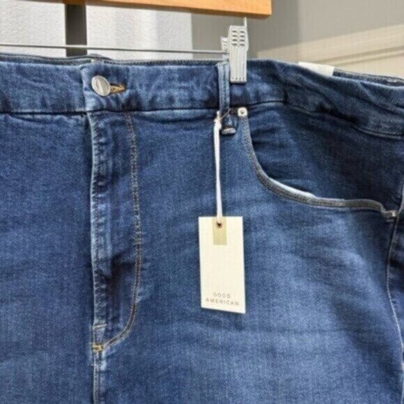 NEW Good American Good Legs LONG Inseam Jeans Skinny Dark Wash Plus Size 30 - Picture 6 of 16